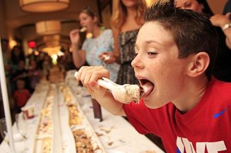 Find out more about the current record for the longest ice-cream dessert!